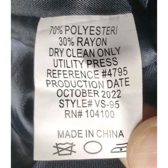 Gioberti Lined Men XL Navy Blue 5-Button Formal Suit Vest VS95 with Real Pockets - Picture 4 of 8